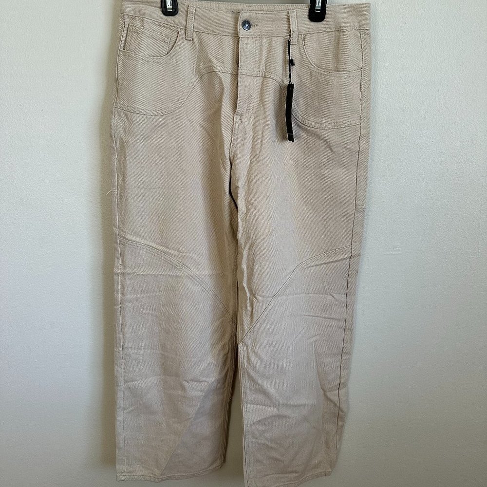 Forever 21 Wide Leg Khaki Pants | Size XL